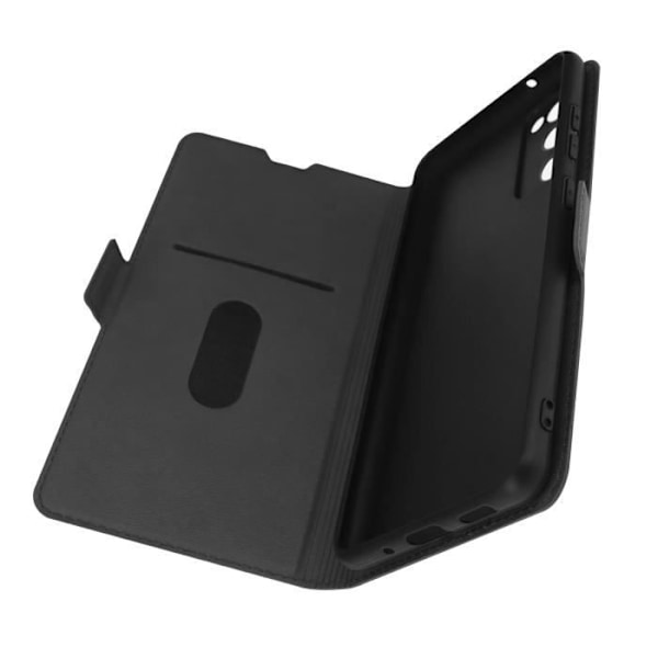 Etui för Samsung S20 FE - AVIZAR - Kortfodral - Videostativ - Ekologiskt läder - Silikongel Svart