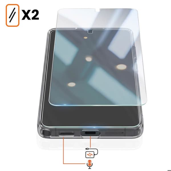 Beskyttelsespakke til Galaxy S26 Ultra Integreret 5-i-1 Transparent Vit