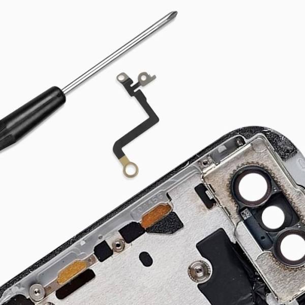 Ersättningsduk för Bluetooth för iPhone X - AVIZAR - Svart - 100% funktionell kompatibel Svart