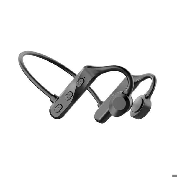 Bensvängande Hörlurar - AVIZAR - Stan - Bluetooth 5.2 - Svettresistent - Svart Svart