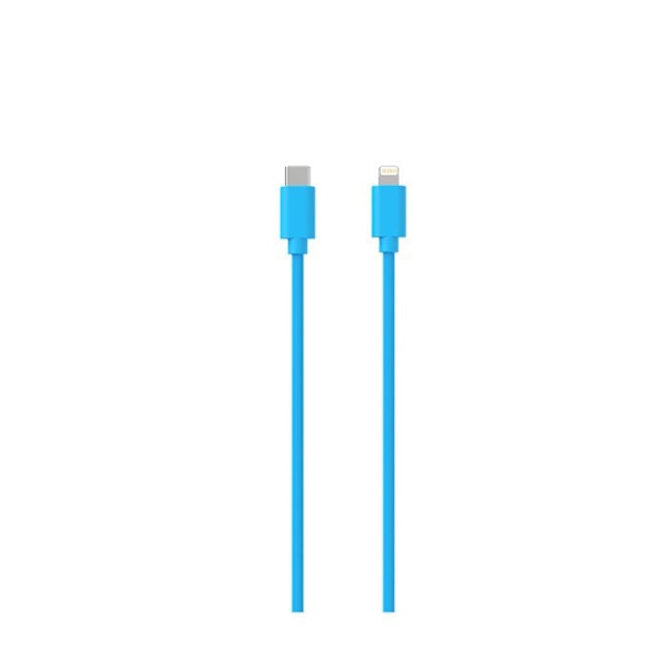 Laddningskabel Lightning till USB-C PD 12W för laddning och synkronisering Collection POP 1,5m Jaym Blå Blå