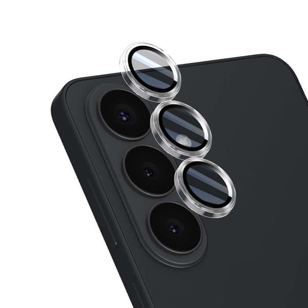 Skyddskamera för Samsung Galaxy S26+ Ringlins Härdat Glas Transparent Vit