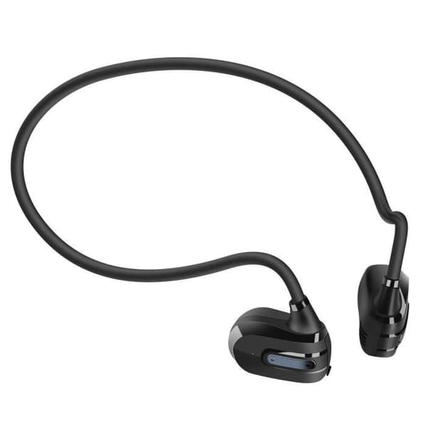 Bluetooth-hörlurar - MUVIT - Airlight - Luftledning - Inbyggd Mikrofon - Svettresistent Svart