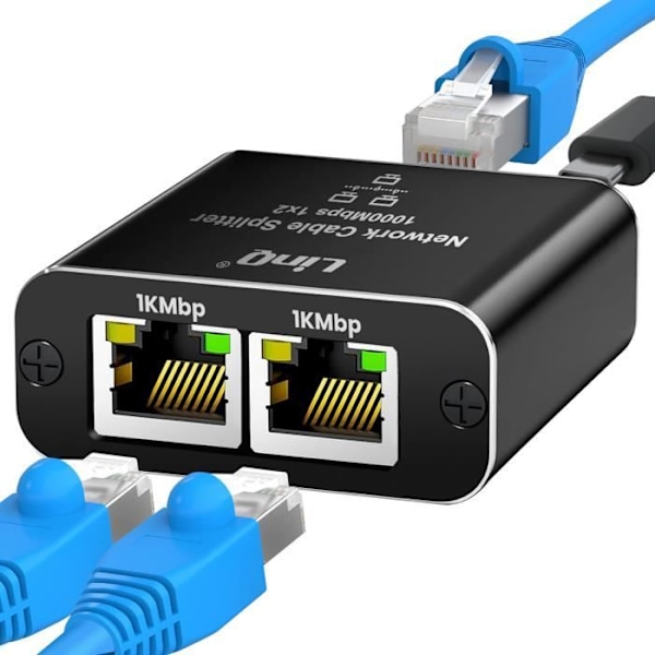 Kytkin Ethernet - LINQ - Monisatamat - 1000 Mbps - Type-C Virtalähde - Kompaktin kokoinen