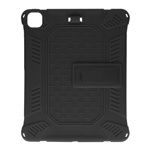 Kotelo - AVIZAR - iPad Pro 12.9 2020 - Iskunkestävä - Silikoni ja polykarbonaatti - Integroitu jalusta Svart