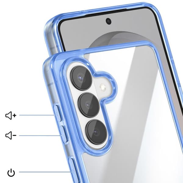 Stødabsorberende Bi-materiale Cover til Galaxy S26 med Beskyttet Kamera Blå Blå