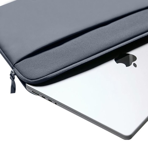 Hus till MacBook Pro 14'' Polyester Med Dragkedja Mjuk Touch Insida Incase Mörkblå Blå