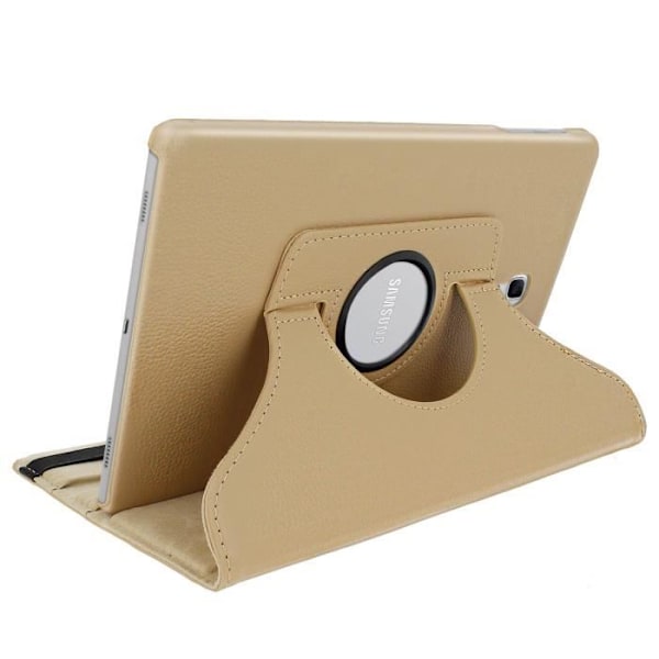 Hus - AVIZAR - Samsung Galaxy Tab A 10.5 - Ekologiskt läder - 360° Stöd - Gul Guld