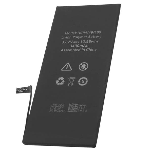 Batteri Li-ion 3,82V til Smartphone iPhone 7 Plus Sort Svart