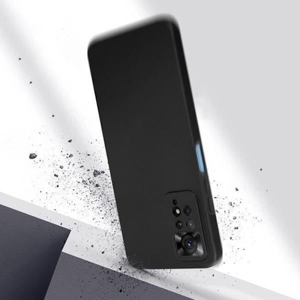 Heltäckande skal Xiaomi Redmi Note 11 och 11s - AVIZAR - Svart - Mjuk - Syntetisk - Tunn och lätt design Svart