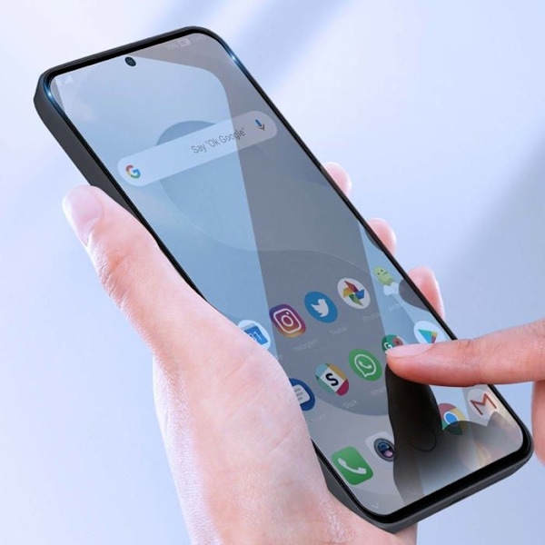 Hærdet Glas til Galaxy S25 Hårdhed 9H Kradsikker Total Dækning Akashi Sort Svart