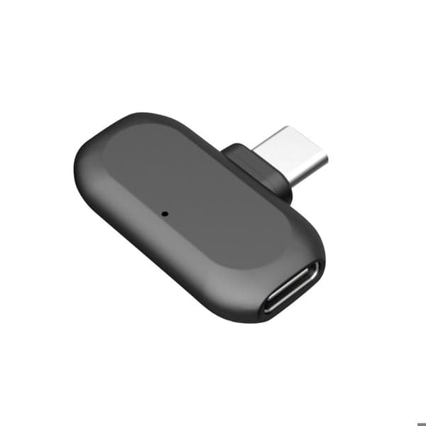 Sæt med 2 trådløse lavalier-mikrofoner med ANC USB-C og Lightning Devia Sort