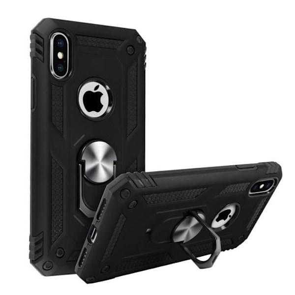 iPhone XS Max-fodral - AVIZAR - Bi-material - Stöttålig - Videostöd - Svart Svart