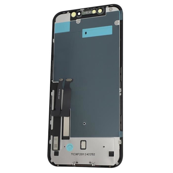 LCD-skärm Alcalian för iPhone XR - AVIZAR - Svart - Skärmreparation - Härdat glas Svart