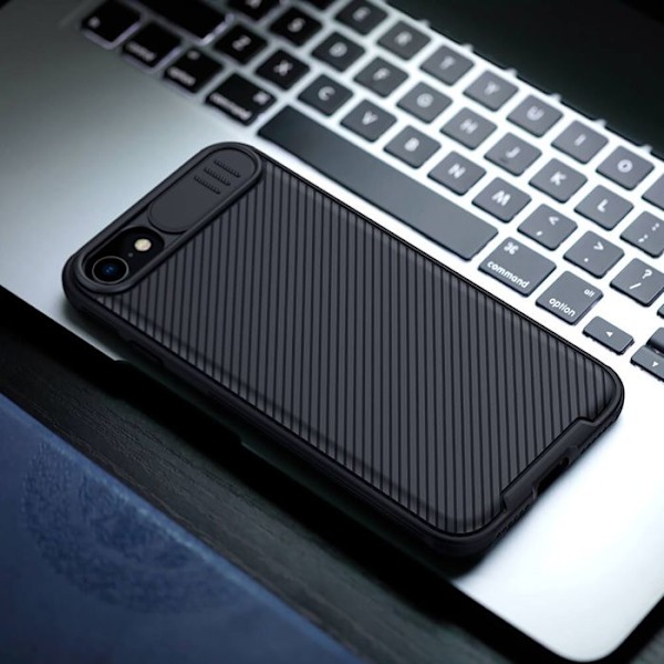 Coque CamShield Pro Coulissant iPhone 7 / 8 / SE 2022 Ultra Elegant Nillkin Sort Svart