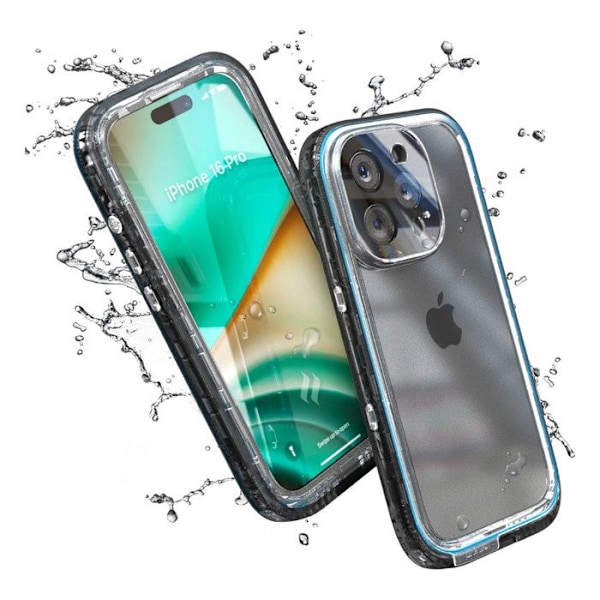 Coque pour iPhone 16 Pro Série Total Protection Waterproof IPX6 Catalyst Transparent Vit