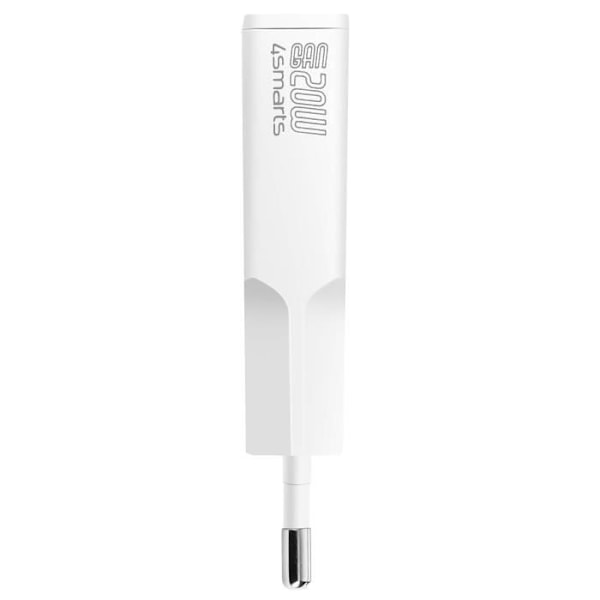 USB-C GaN 20W Latauslaite + Kompaktikokoinen USB 4smarts Valkoinen