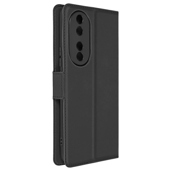 Etui til Honor 90 - AVIZAR - Wallet Slim - Sort - Fuld beskyttelse - Kortholder - Videosupportfunktion Svart