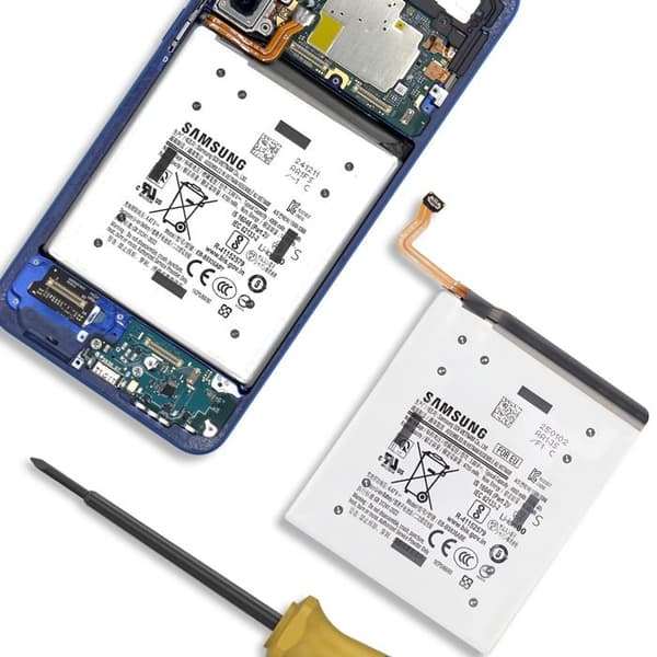 Erstatningsbatteri til Galaxy S25 Plus Li-ion 4900mAh Service Pack Samsung Grå Grå