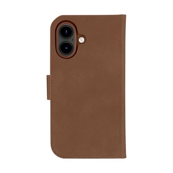Étui för Apple iPhone 16 Kompatibel med MagSafe Folio 2 i 1 Modell Lynge DBRAMANTE1928 Brun kastanj