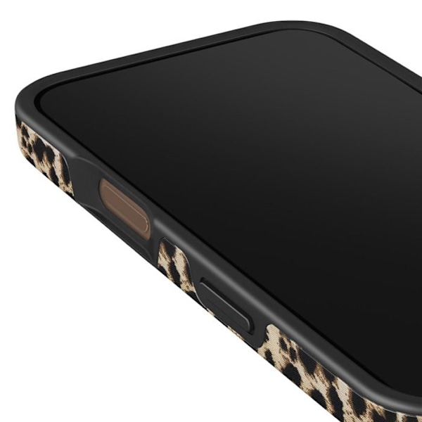 Coque MagSafe för iPhone 16 Pro Elegant Mönster Player Burga Brun kastanj