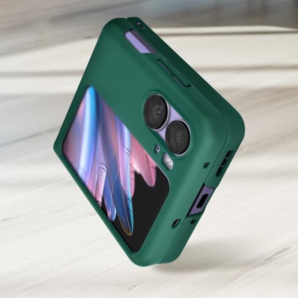 Taske til Oppo Find N2 Flip - AVIZAR - Specialdesignet grønt - Stiv polycarbonat Grön