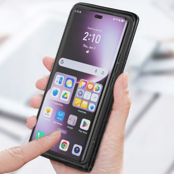 Husklap vertikal til Honor Magic 7 Lite kortlomme sort Svart