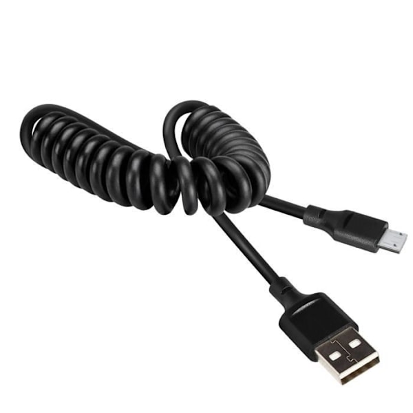 USB-mikro-USB 2A -kaapeli jatkettava 35 cm:stä 80 cm:iin Pikalataus musta