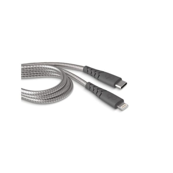 Lightning MFi kabel til USB-C 3A Ultra-Beskyttet Opladning og Synkronisering 2m Force Power Grå Grå