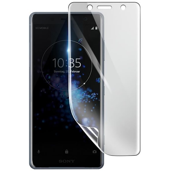 Näytönsuoja - 3MK - Sony Xperia XZ2 Compact - Iskunkestävä Hydrogeeli - Läpinäkyvä - Naarmuuntumaton Transparent