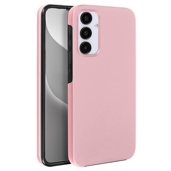 Komplet etui til Samsung A55 - AVIZAR - Hard and Soft Touch Front - Pink - Champagne Rosa