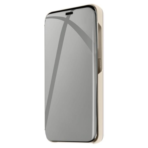 Fodral till Samsung Galaxy S24 Flip Mirror Effect Stand Stand Ljusgrå Grå