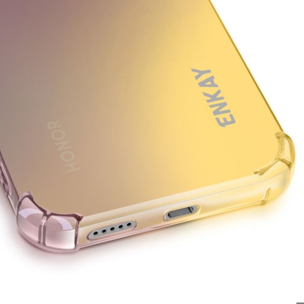 Coque för Honor 400 Lite Mjuk Med Förstärkta Hörnen Design Gradient Enkay Lila