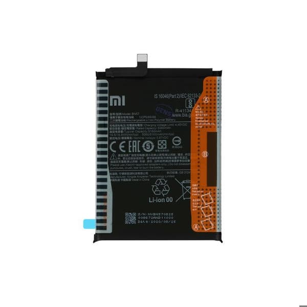 Batteri til Xiaomi Poco X3 5160mAh BN57 Service Pack Xiaomi Sort Svart