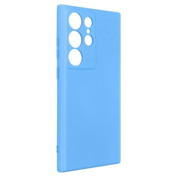 Coque - Snabbt skydd - Samsung Galaxy S23 Ultra - Semi-styv - Silikon - Blå Blå