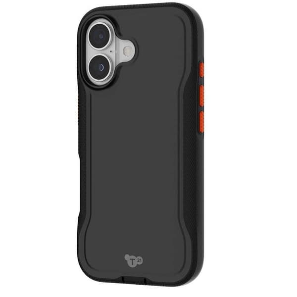 Chockresistent Cover - TECH21 - iPhone 17 - Kompatibel med MagSafe - Sort - Teksturoverflade Svart