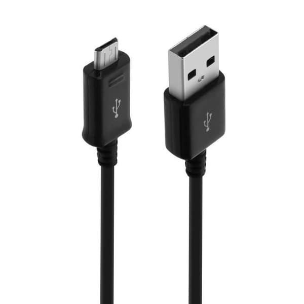 USB-kaapeli Micro-USB:lle - SAMSUNG - APCBU10BBE - 1m - Lataus ja synkronointi - Musta Svart