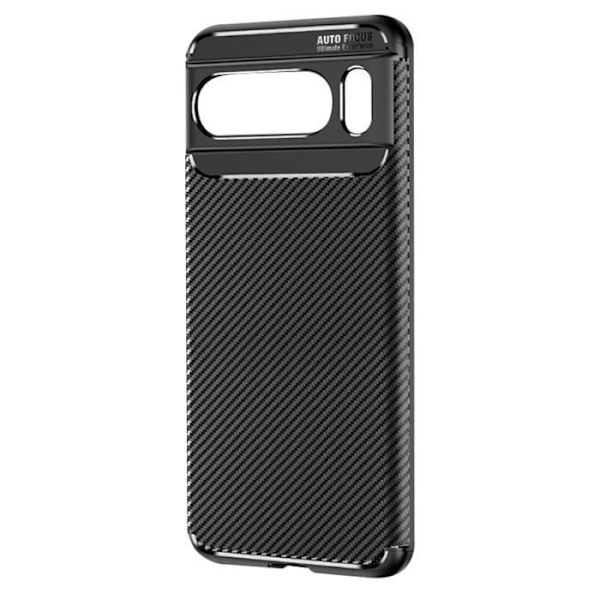 Cover til Google Pixel 8 Pro Silikone Carbon Fiber Classic Carb Series Sort Svart
