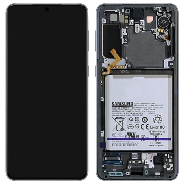 LCD-skärm - Samsung - Galaxy S21 - Original - Pekskärm - Grå Grå