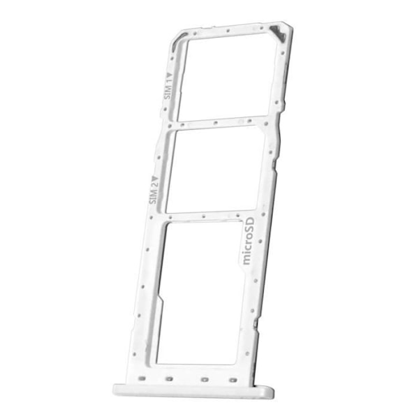 Udskiftning til SIM-kortbakke - Samsung Galaxy A03s - Hvid - Dual Nano SIM + Micro-SD Vit