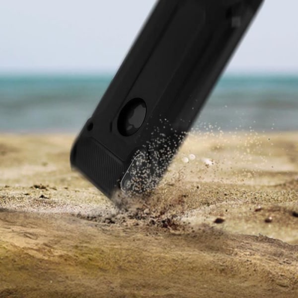 iPhone X / XS cover - Defender II - Stødabsorberende - Sort - Beskyttelse 1,80m - Fleksibel Svart