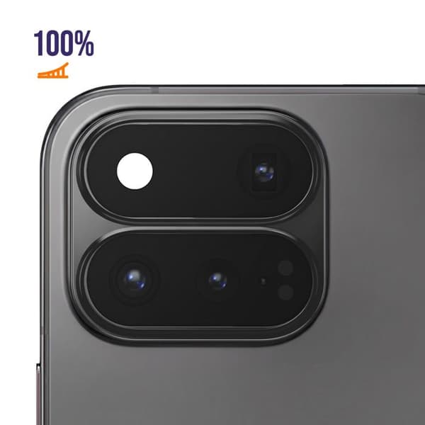 Kamerabeskyttelse til Google Pixel 11 Pro Fold i Stødabsorberende Metal i Sort