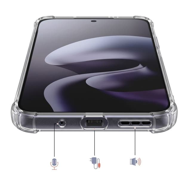 Bumper Cover til Motorola Moto G87 Stødabsorberende Transparent Vit