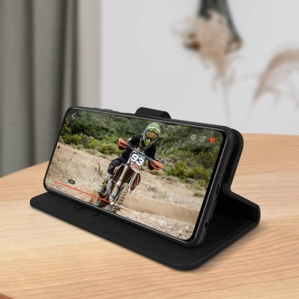 Xiaomi Poco X3 Case Täyskansi Korttikotelo Musta Jalusta Toiminto Musta Svart