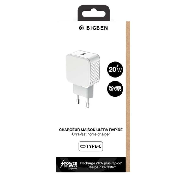 USB-C-lader - CS - 45W Power Delivery (PD) - GaN - Hvid Vit