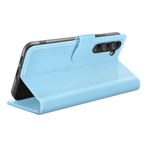 Gadgets Etui - ZANAÉ - Galaxy S23 Plus - Lys blå - Antiskrid - Videostøtte Blå