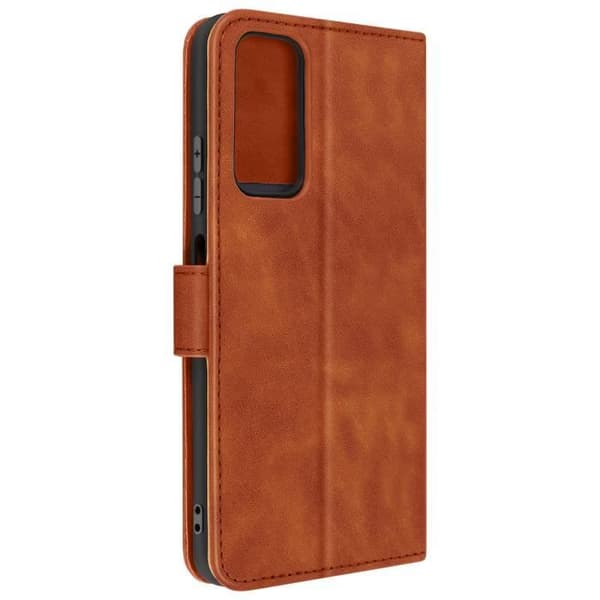 AVIZAR Wallet Case til Xiaomi Redmi Note 11 og Note 11s - Videosupportfunktion - Brun Kamel