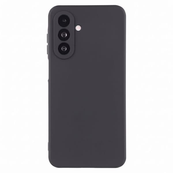 Silicone Cover til Galaxy A27 med Blød Berøring og Forstærket Kant i Sort Svart