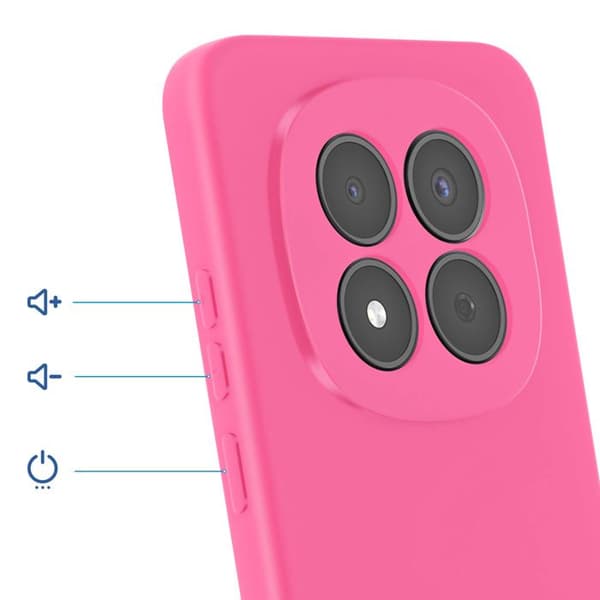Coque Soft-Touch til Redmi Note 15 Pro 5G i Anti-glid Silikone Fuchsia Ros