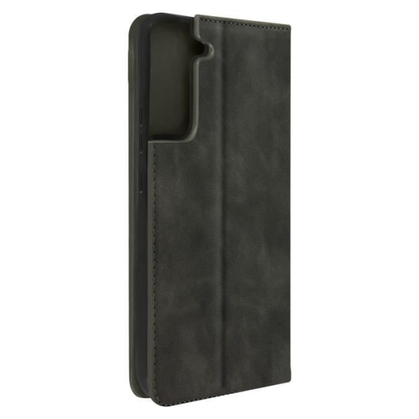 Samsung Galaxy S22 Plus Folio Case Kortholder Faux Læder Grå Ruskind